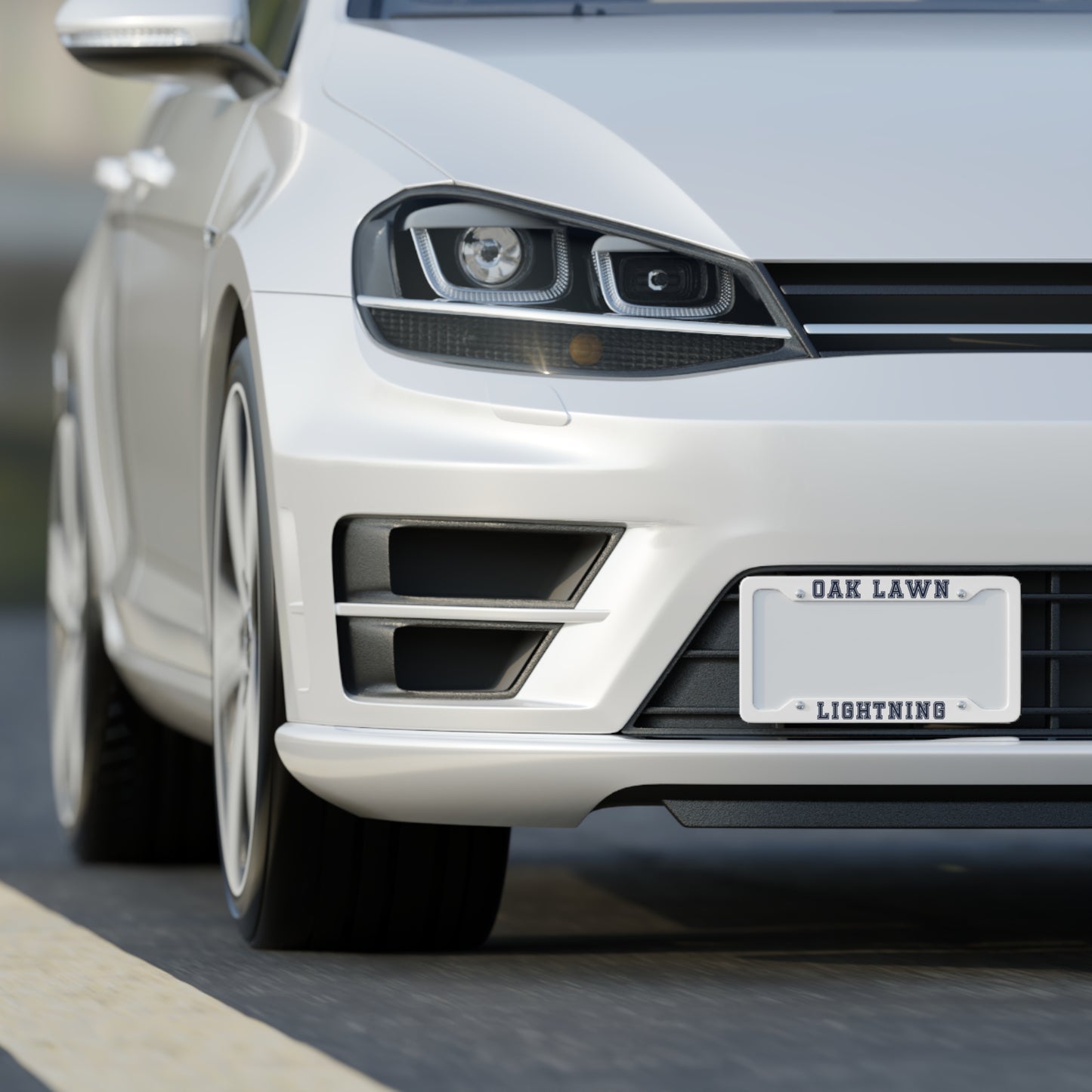 Lightning License Plate Frame