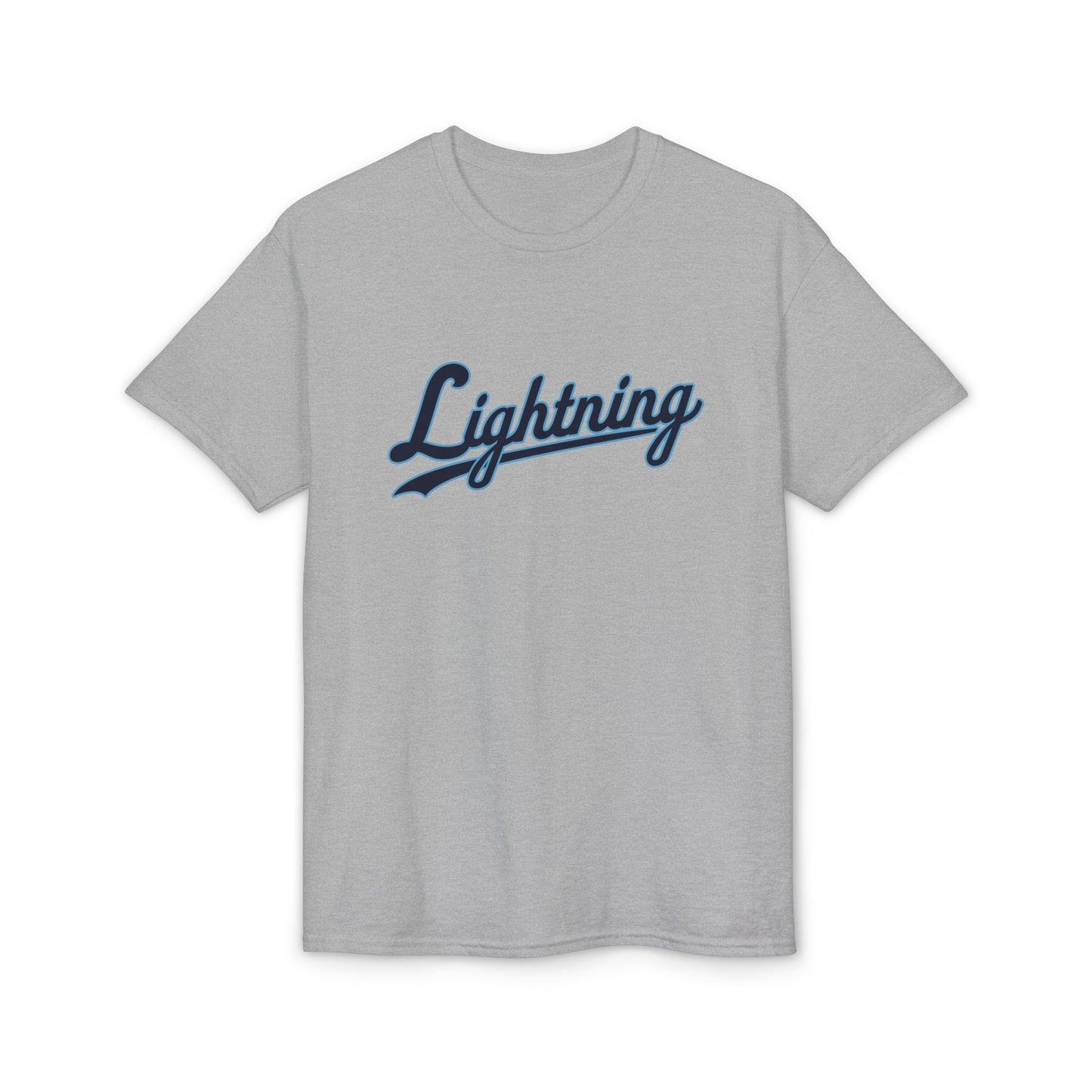 Men's Lightning Cursive Name & Number T-Shirt