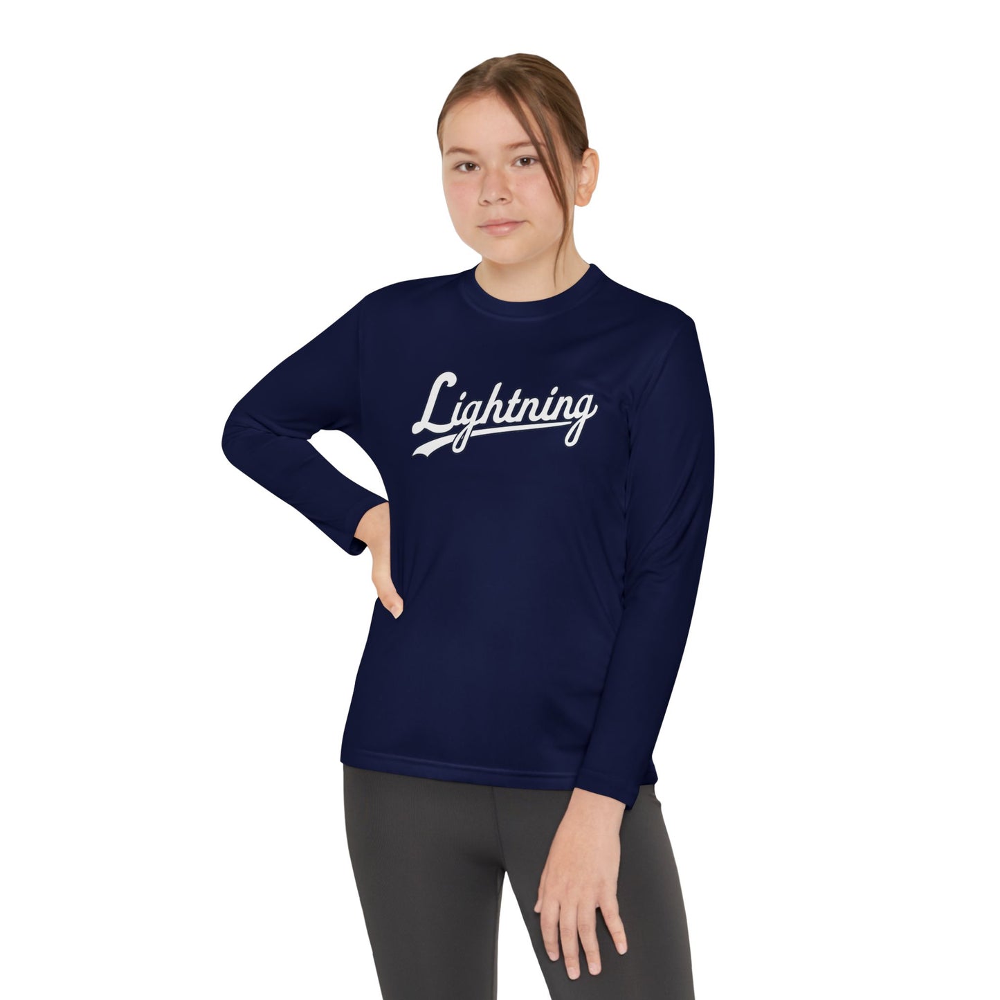 Kids' Lightning Script Lightweight Long Sleeve