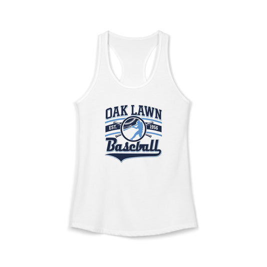 Women's Baseball Oak Lawn Est 1956 Racerback Tank Top