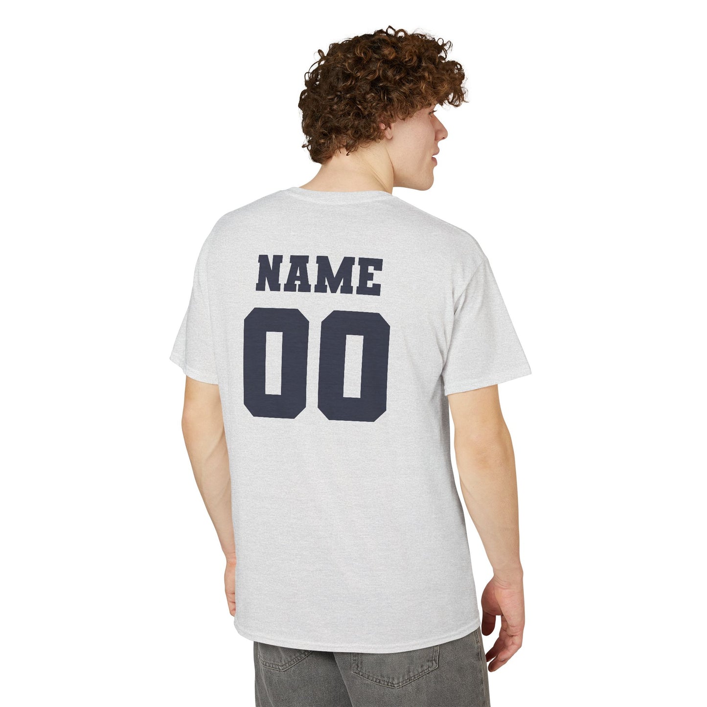 Men's Lightning Baseball Stacked Name & Number T-Shirt