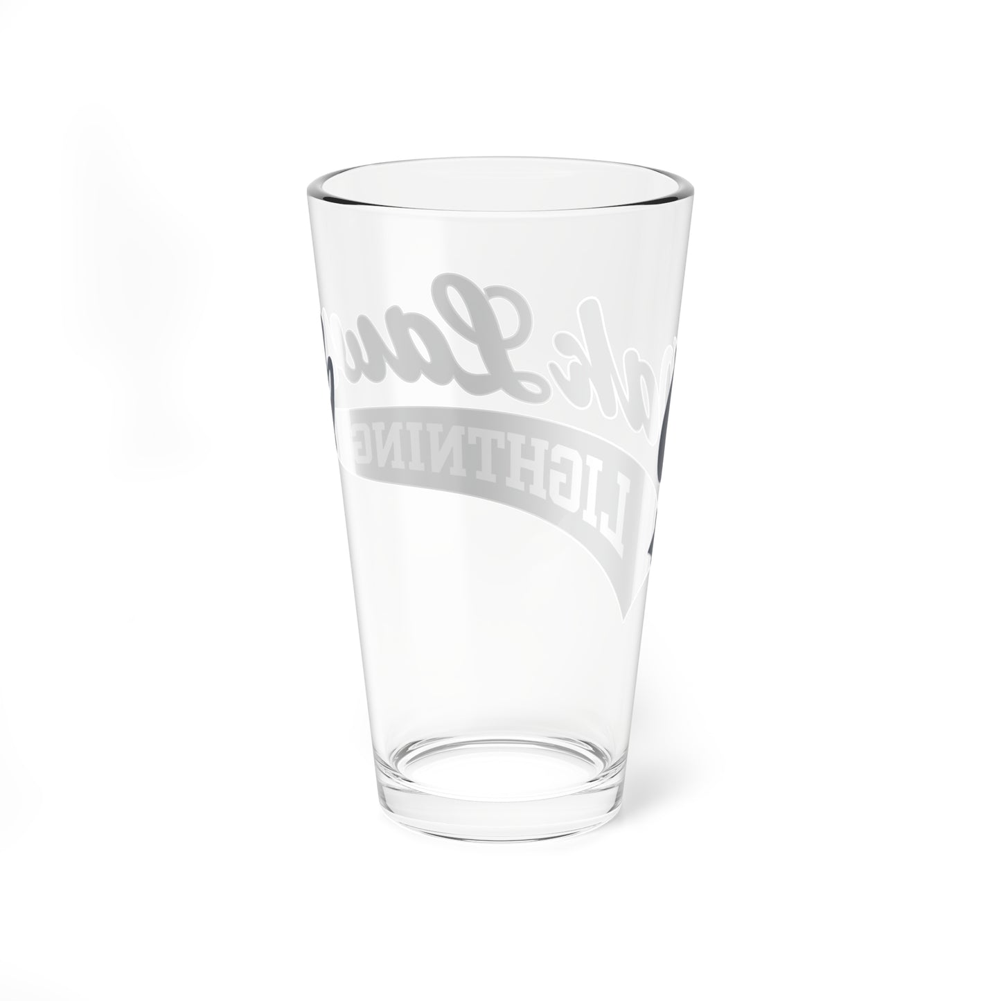 Lightning Script 16 oz Pint Glass