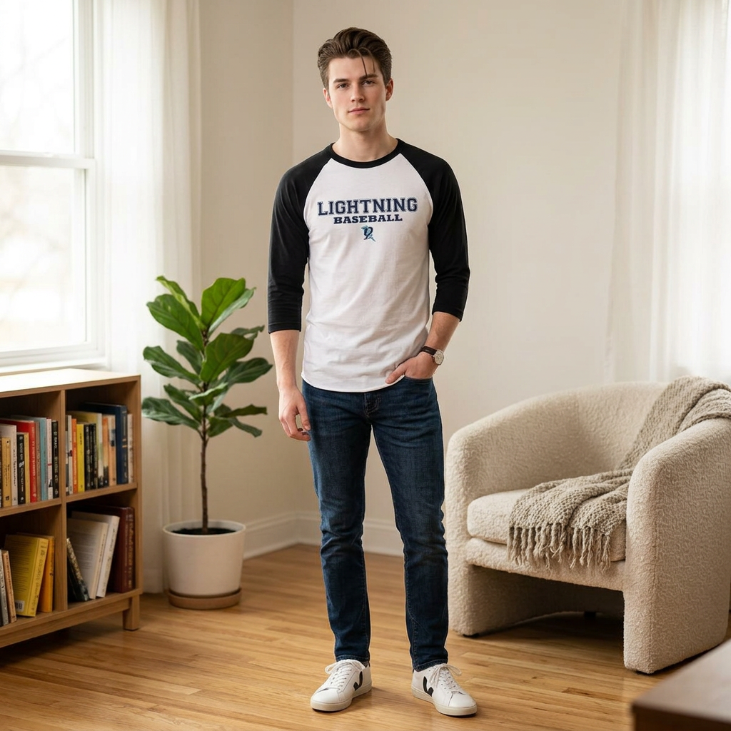 Men's Lightning Baseball Raglan Shirt