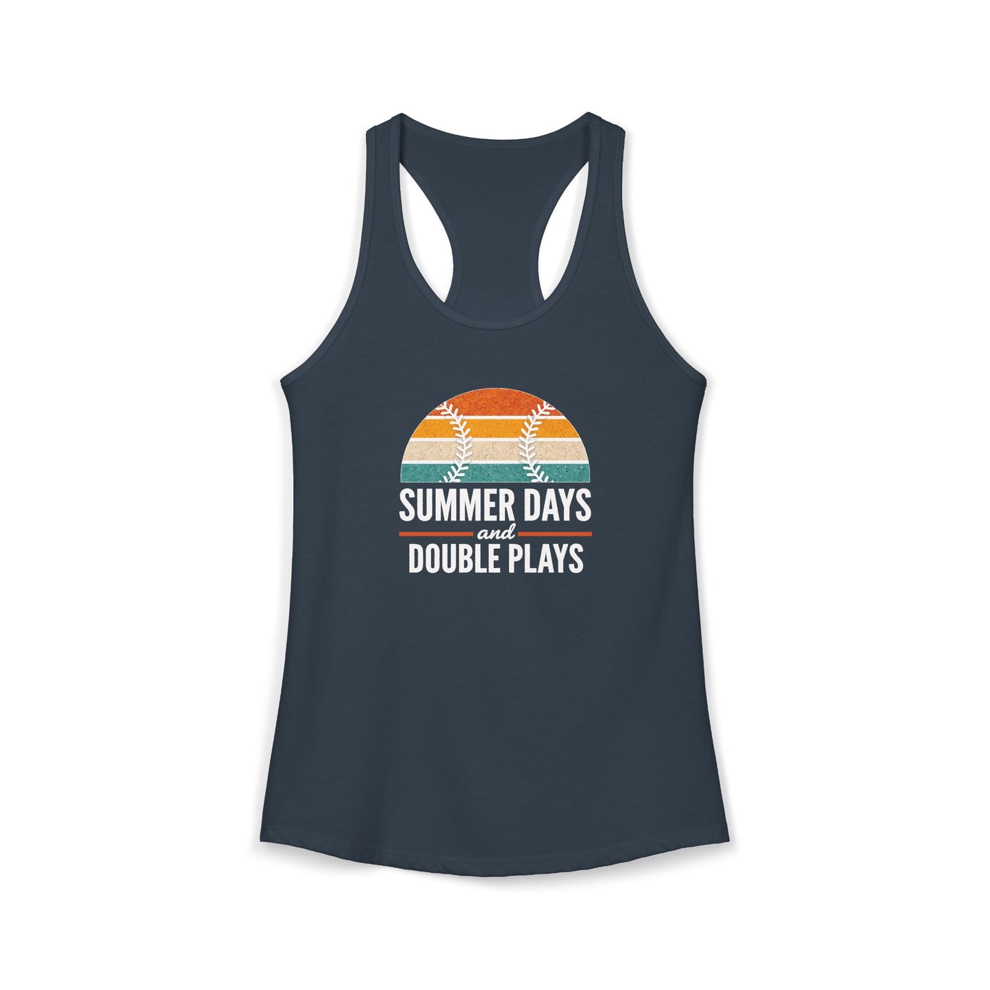 Women's Baseball Double Plays Racerback Tank Top
