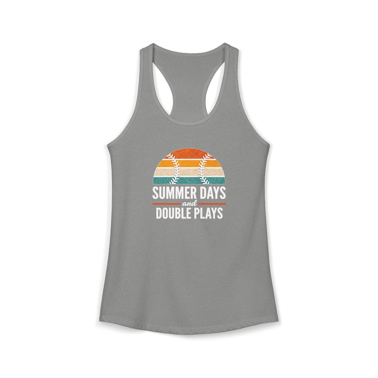 Women's Baseball Double Plays Racerback Tank Top