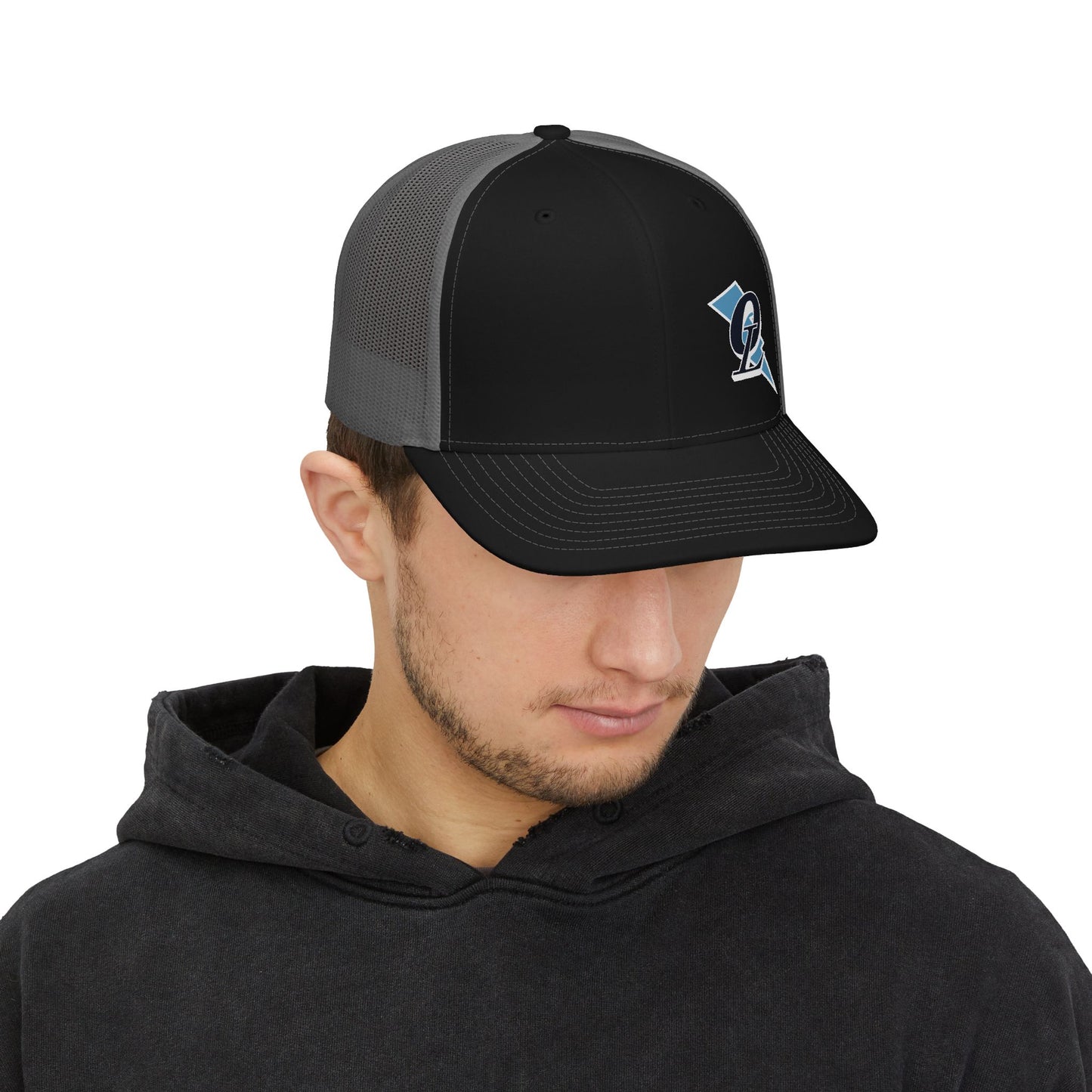 Men's Lightning Left Offset Snapback Trucker Hat