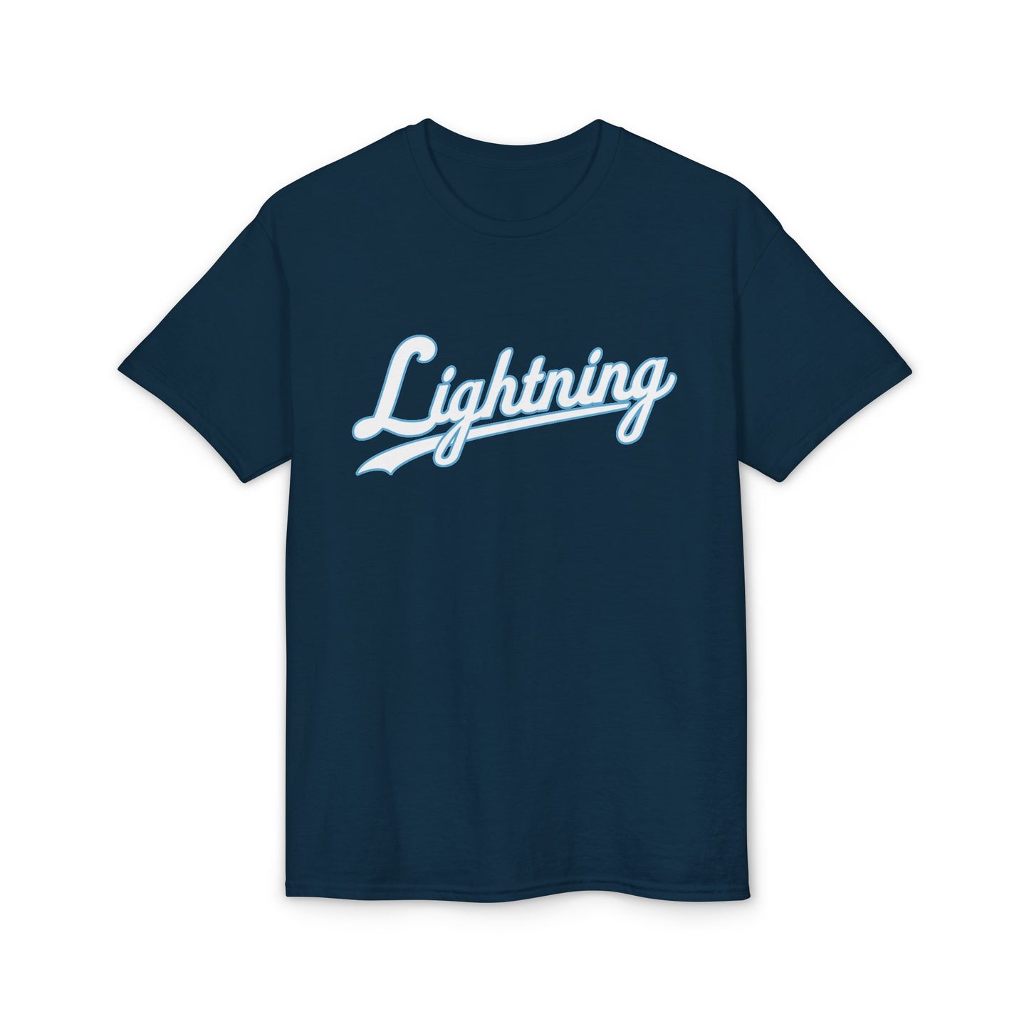 Men's Lightning Cursive Name & Number T-Shirt