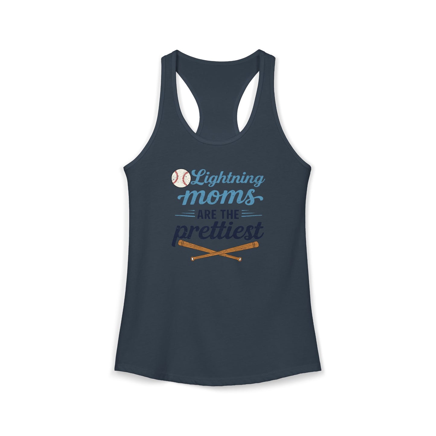 Women's Lightning Moms Are The Prettiest Racerback Tank Top