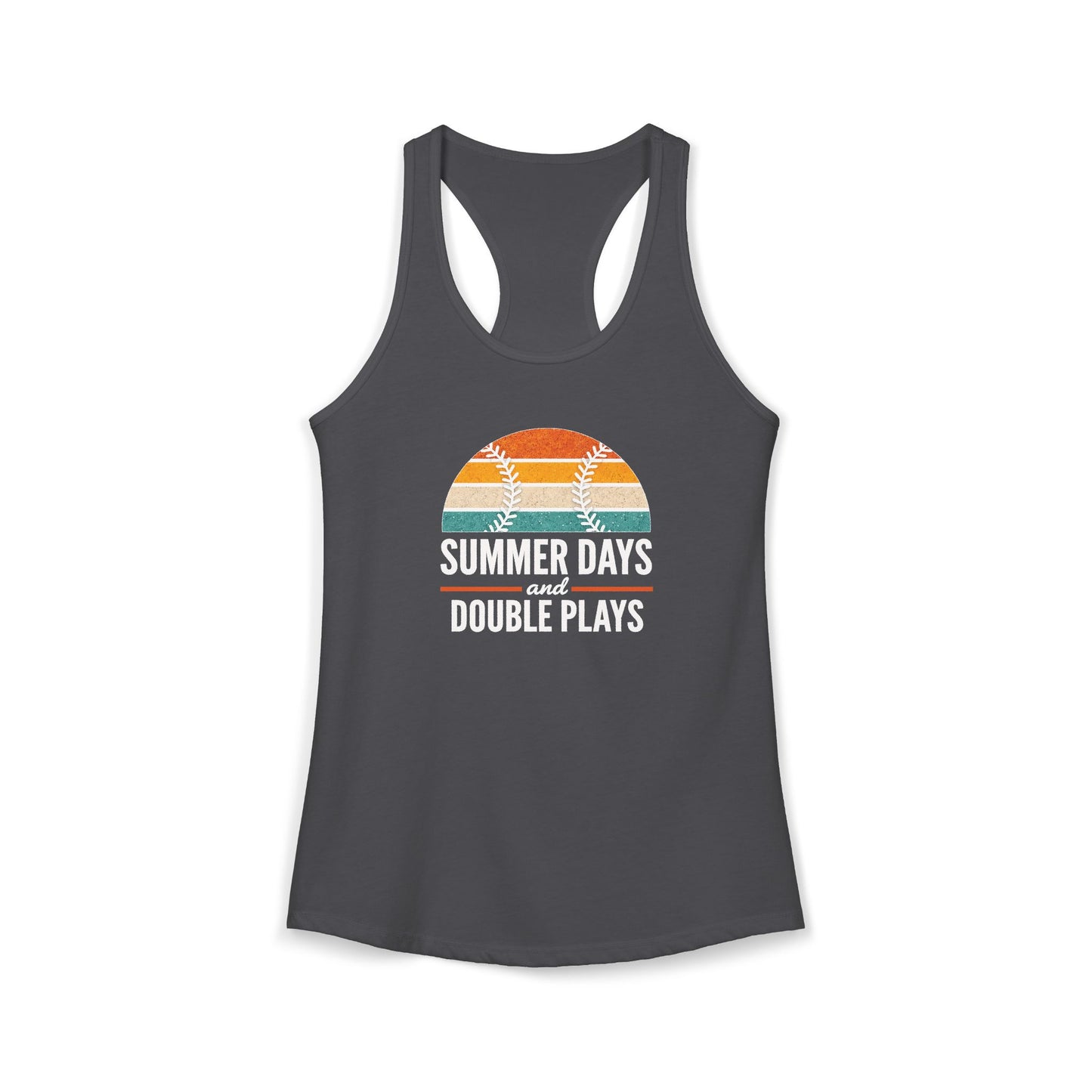 Women's Baseball Double Plays Racerback Tank Top