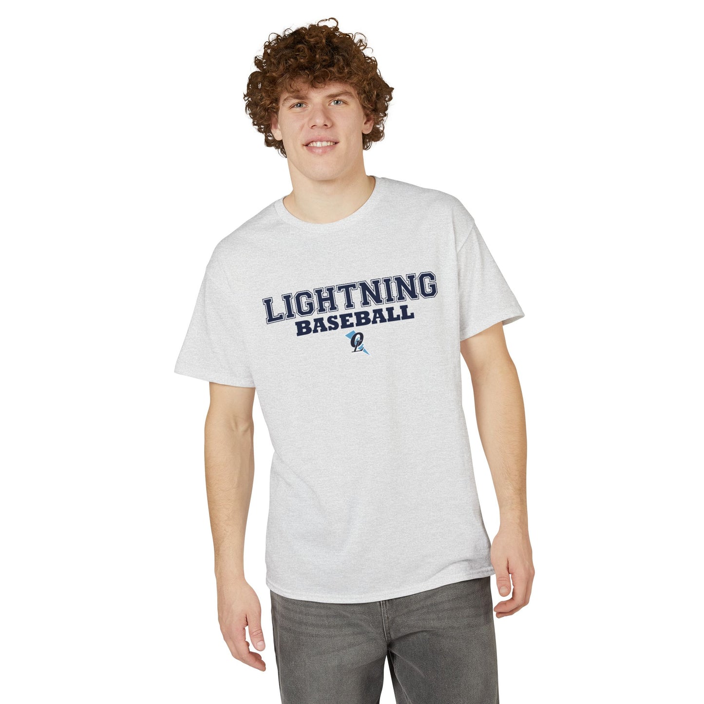 Men's Lightning Baseball Stacked Name & Number T-Shirt