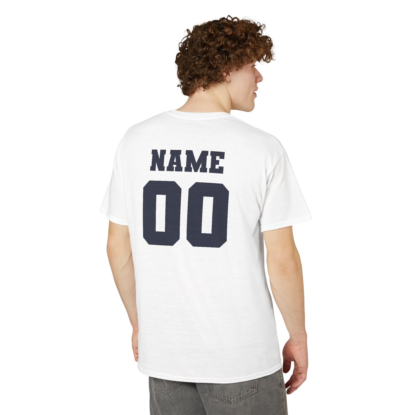 Men's Lightning Baseball Stacked Name & Number T-Shirt