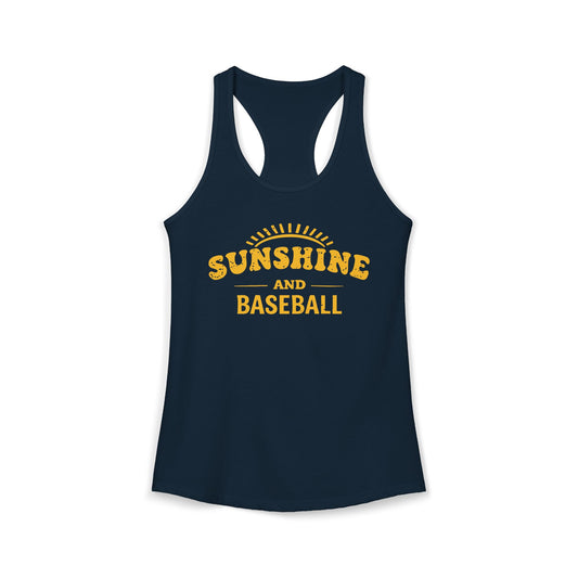 Women's Baseball Sunshine Racerback Tank Top