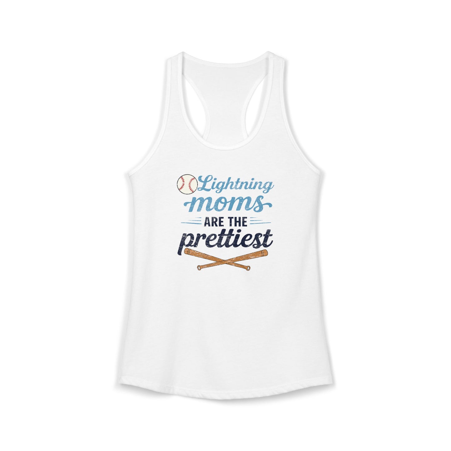 Women's Lightning Moms Are The Prettiest Racerback Tank Top