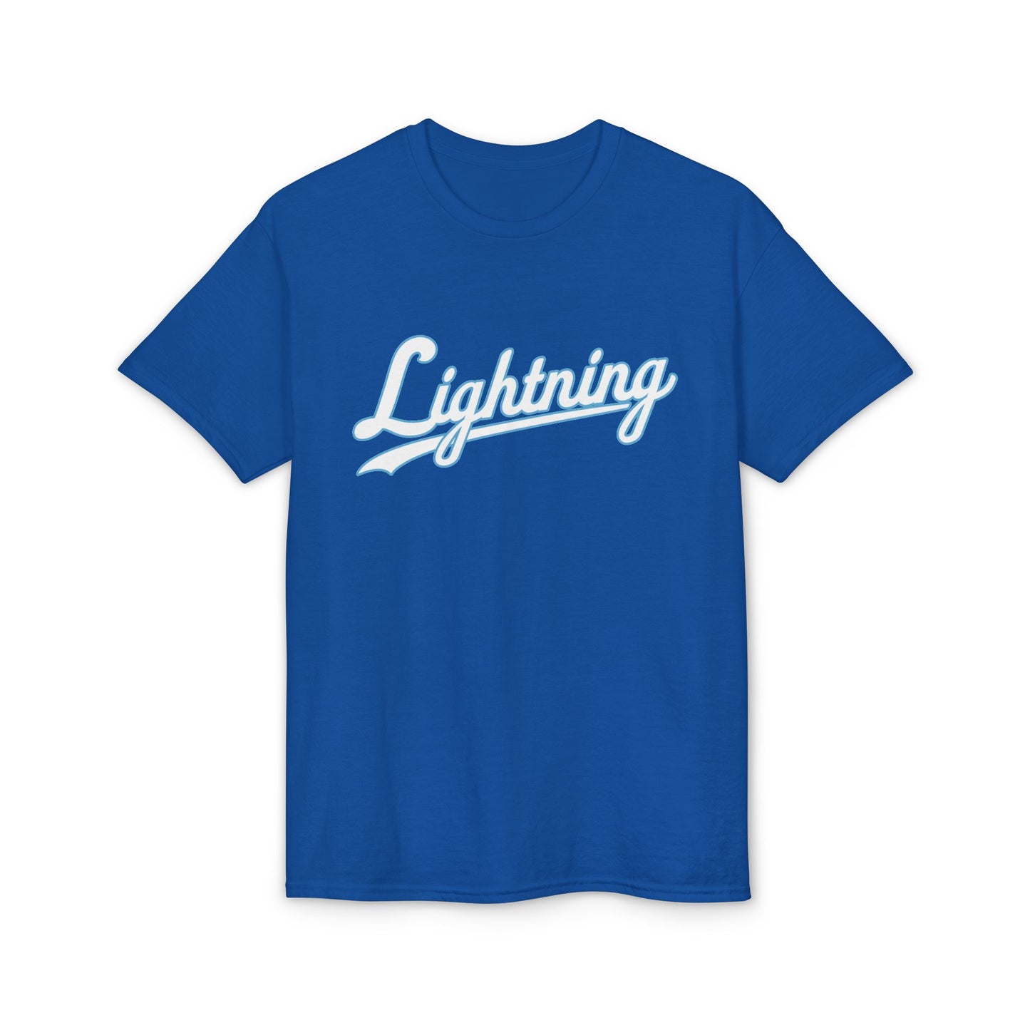 Men's Lightning Cursive Name & Number T-Shirt