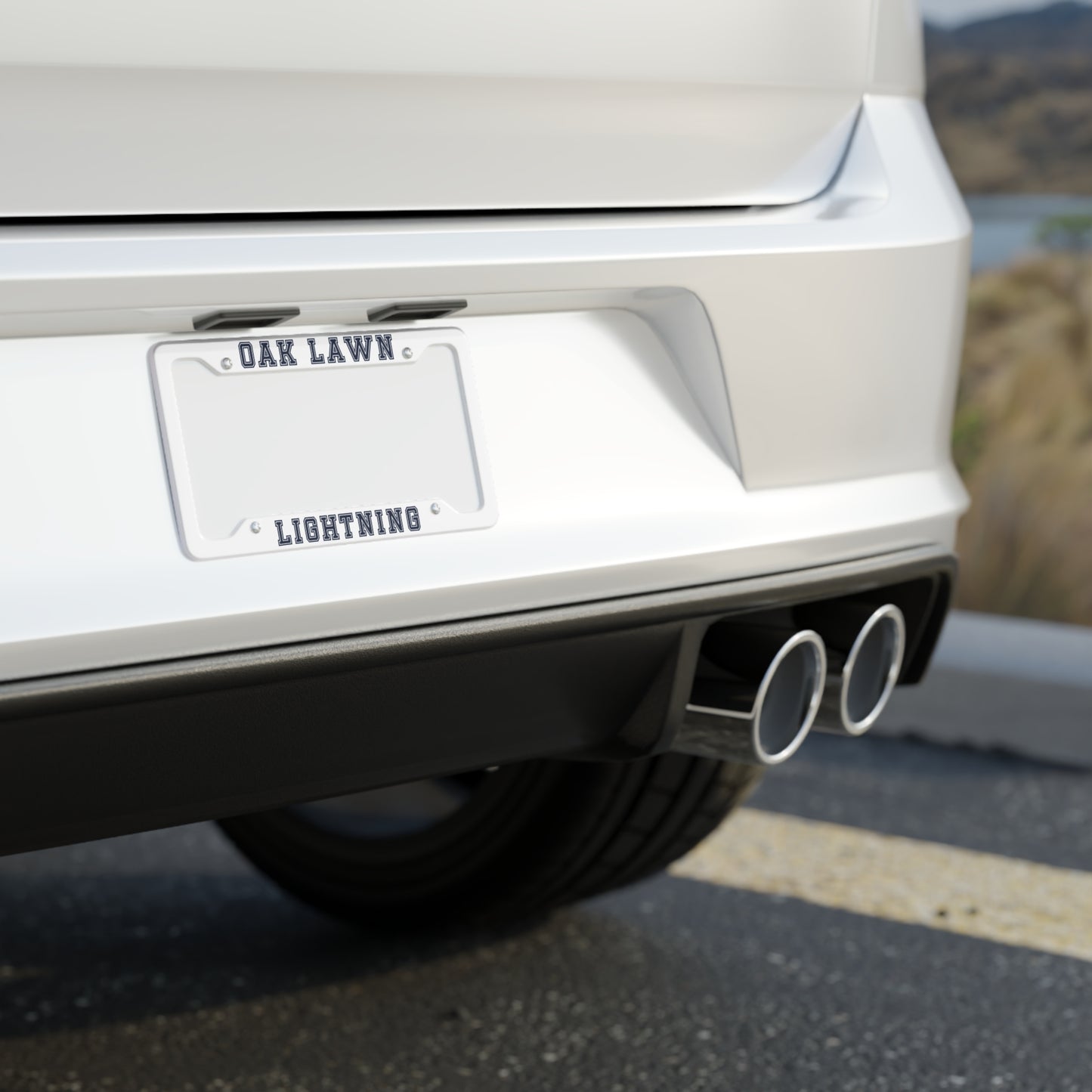 Lightning License Plate Frame
